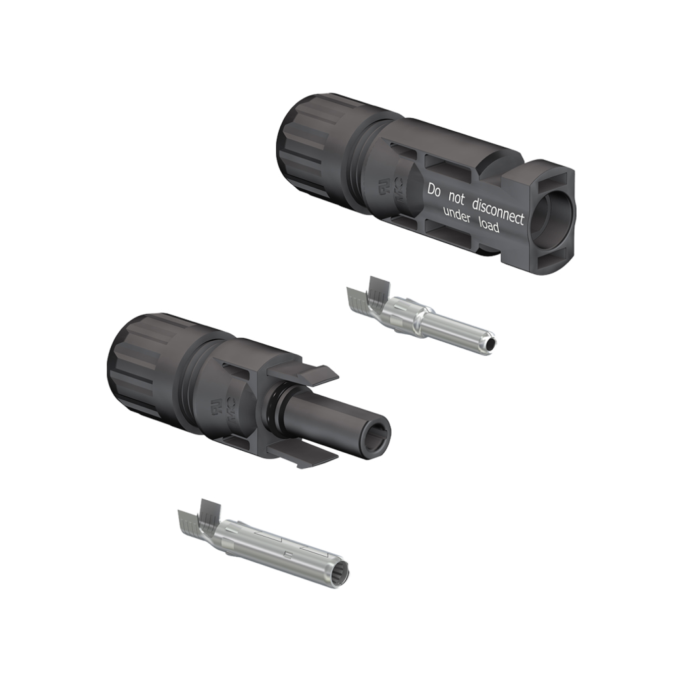 Stäubli MC4 plug and MC4 coupling - cable 4mm²